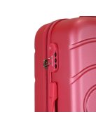 Benzi Lugo rózsaszín 4 kerekű közepes bőrönd