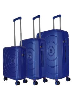 Benzi BZ5669 kék 4 kerekű 3 részes bőrönd szett