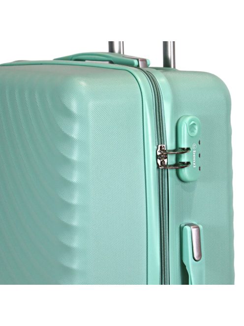 Benzi Mallorca menta 4 kerekű közepes bőrönd