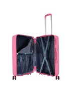 Benzi Mallorca rózsaszín 4 kerekű közepes bőrönd