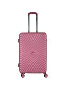Benzi Mallorca rózsaszín 4 kerekű közepes bőrönd