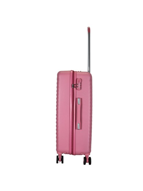 Benzi Mallorca rózsaszín 4 kerekű közepes bőrönd