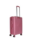 Benzi Mallorca rózsaszín 4 kerekű közepes bőrönd