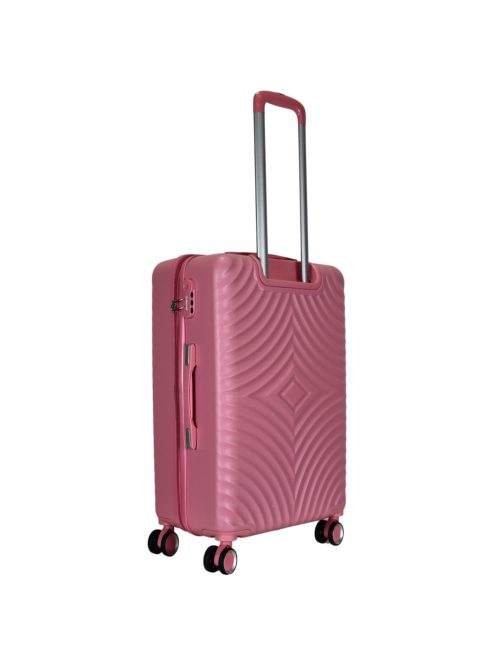 Benzi Mallorca rózsaszín 4 kerekű közepes bőrönd