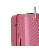 Benzi Mallorca rózsaszín 4 kerekű közepes bőrönd