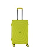 Benzi Mallorca sárga 4 kerekű közepes bőrönd