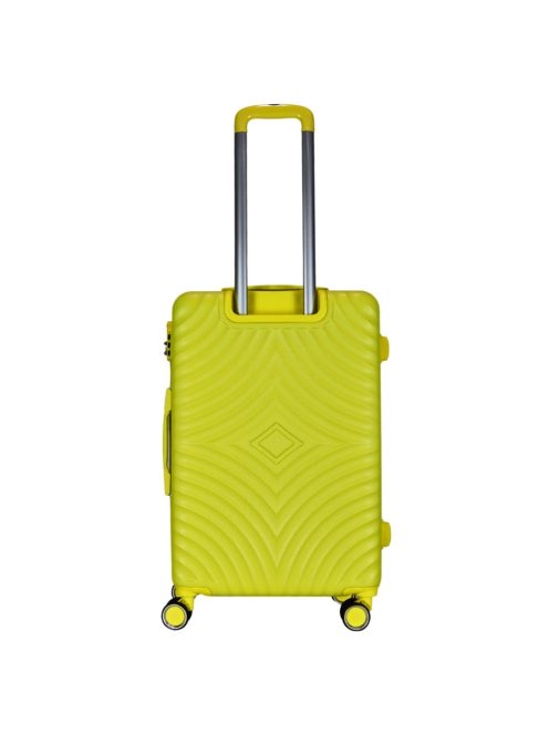 Benzi Mallorca sárga 4 kerekű közepes bőrönd