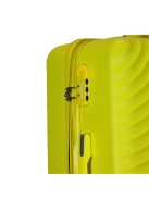 Benzi Mallorca sárga 4 kerekű közepes bőrönd