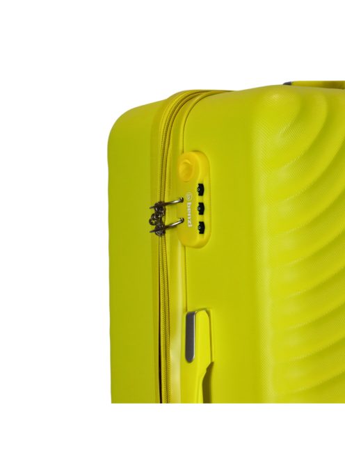 Benzi Mallorca sárga 4 kerekű közepes bőrönd