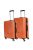 Benzi Aircraft narancssárga 4 kerekű közepes bőrönd és nagy bőrönd