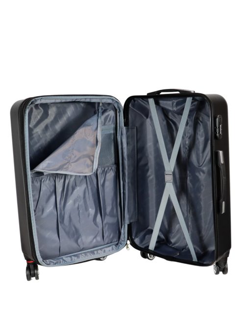 Benzi Aircraft fekete 4 kerekű bővíthető közepes bőrönd