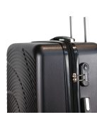 Benzi Aircraft fekete 4 kerekű bővíthető közepes bőrönd