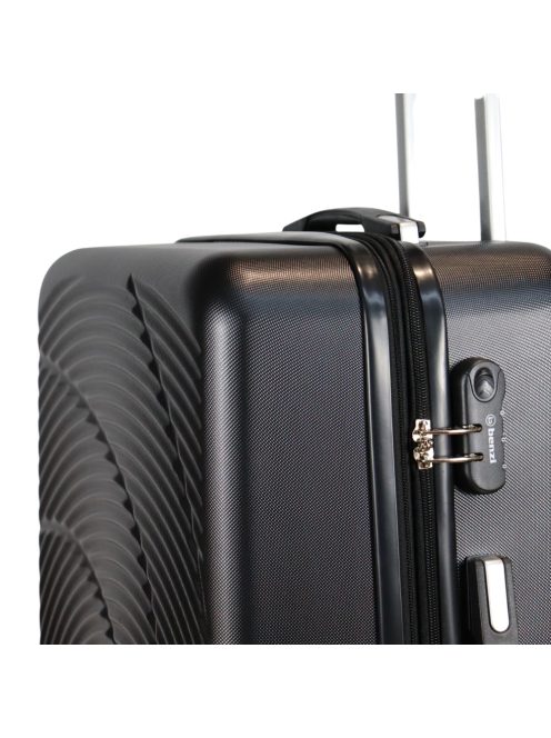 Benzi Aircraft fekete 4 kerekű bővíthető közepes bőrönd