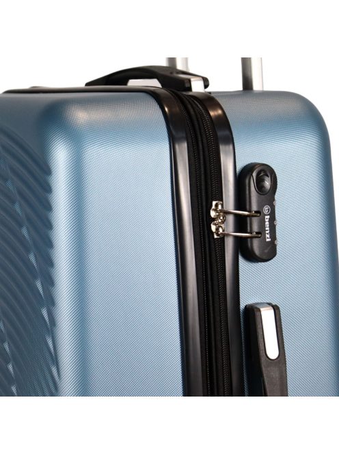 Benzi Aircraft jégkék 4 kerekű bővíthető közepes bőrönd