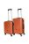 Benzi Aircraft narancssárga 4 kerekű kabinbőrönd és közepes bőrönd