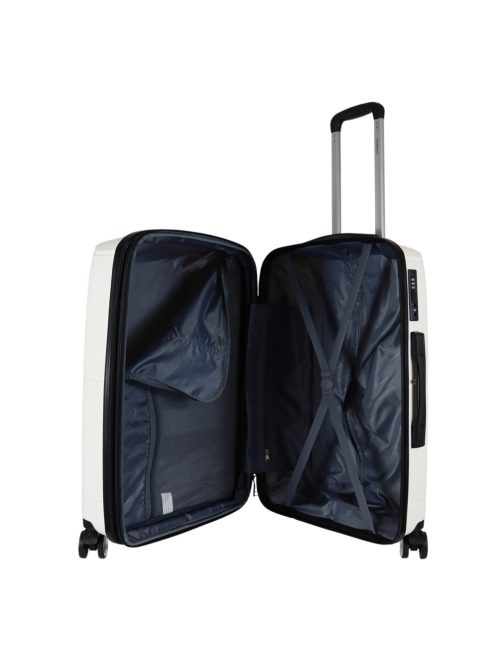 Benzi Cordoba fehér 4 kerekű bővíthető közepes bőrönd