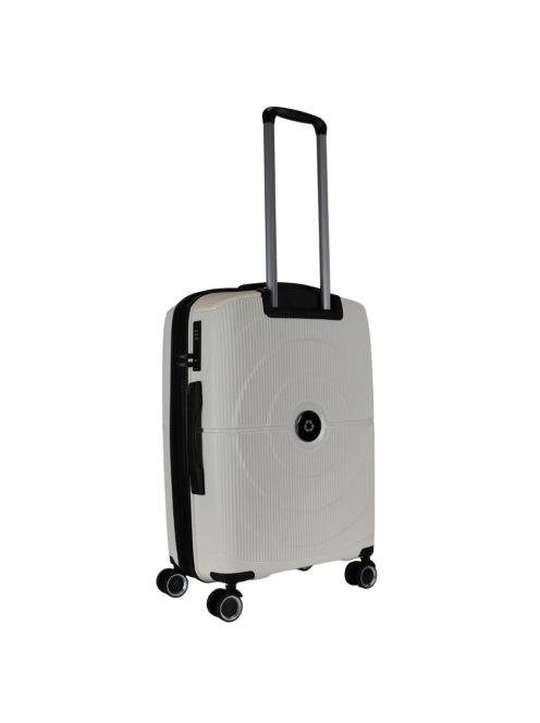 Benzi Cordoba fehér 4 kerekű bővíthető közepes bőrönd