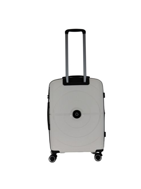 Benzi Cordoba fehér 4 kerekű bővíthető közepes bőrönd