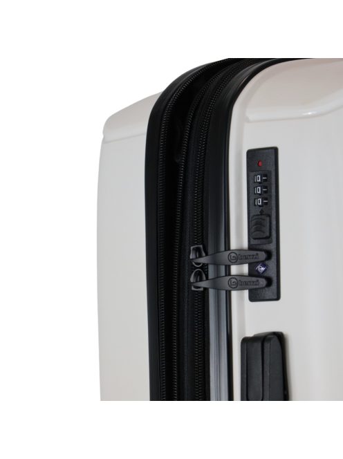 Benzi Cordoba fehér 4 kerekű bővíthető közepes bőrönd