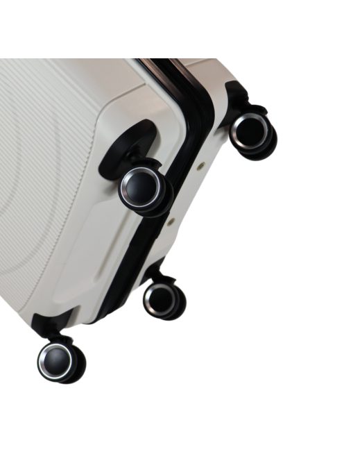 Benzi Cordoba fehér 4 kerekű bővíthető közepes bőrönd