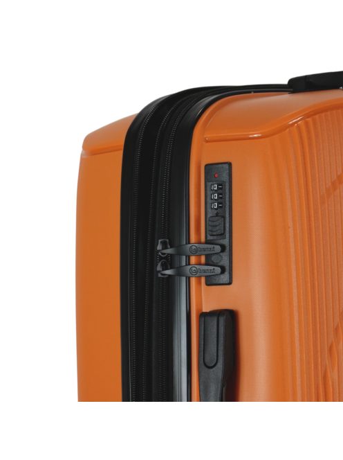 Benzi Cordoba narancssárga 4 kerekű bővíthető közepes bőrönd