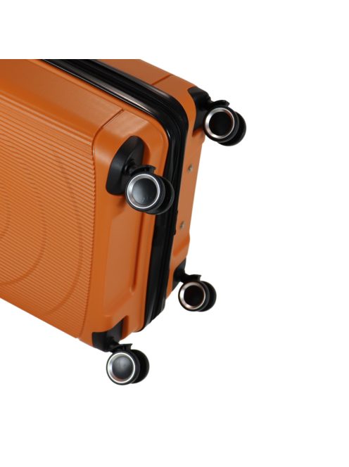 Benzi Cordoba narancssárga 4 kerekű bővíthető közepes bőrönd