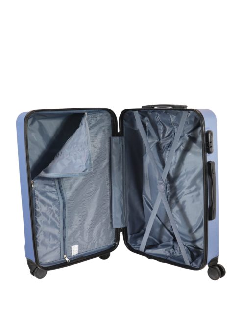 Benzi Simple jégkék 4 kerekű közepes bőrönd