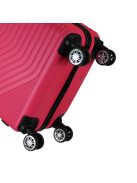 Benzi Subway rózsaszín 4 kerekű közepes bőrönd