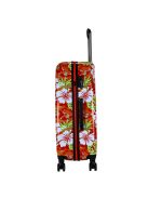 Benzi Beach piros virágos 4 kerekű nagy bőrönd