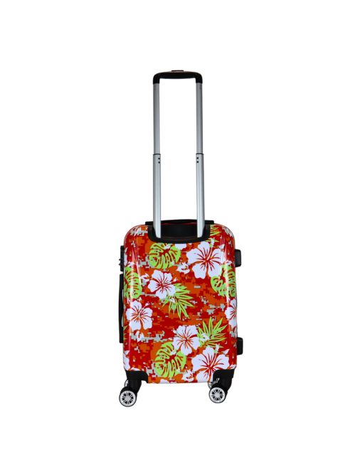Benzi Beach piros virágos 4 kerekű kabinbőrönd
