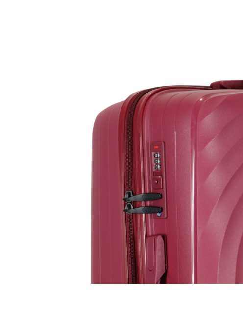 Benzi Toledo bordó 4 kerekű közepes bőrönd