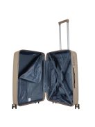 Benzi Toledo drapp 4 kerekű közepes bőrönd