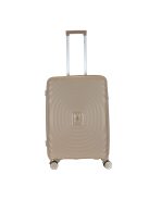 Benzi Toledo drapp 4 kerekű közepes bőrönd