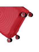 Benzi Toledo rózsaszín 4 kerekű közepes bőrönd
