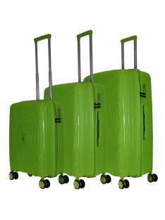 Benzi BZ5751 zöld 4 kerekű 3 részes bőrönd szett