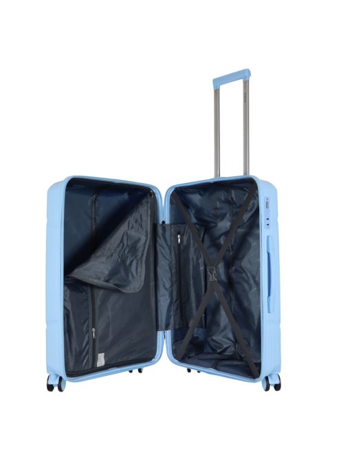 Benzi Matrix világoskék 4 kerekű közepes bőrönd