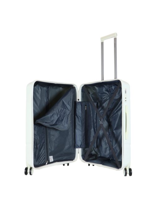 Benzi Matrix fehér 4 kerekű 3 részes bőrönd szett