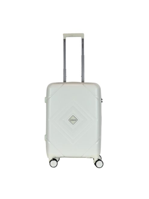 Benzi Matrix fehér 4 kerekű 3 részes bőrönd szett