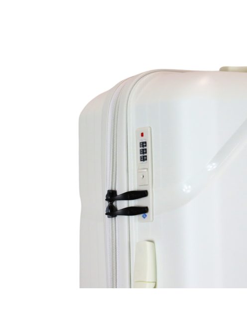 Benzi Matrix fehér 4 kerekű 3 részes bőrönd szett