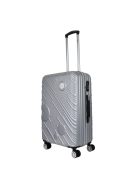 Benzi Granada ezüst 4 kerekű közepes bőrönd