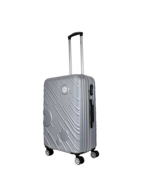 Benzi Granada ezüst 4 kerekű közepes bőrönd