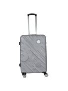 Benzi Granada ezüst 4 kerekű közepes bőrönd