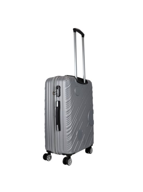 Benzi Granada ezüst 4 kerekű közepes bőrönd