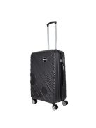 Benzi Granada fekete 4 kerekű közepes bőrönd