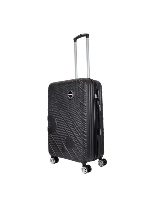 Benzi Granada fekete 4 kerekű közepes bőrönd