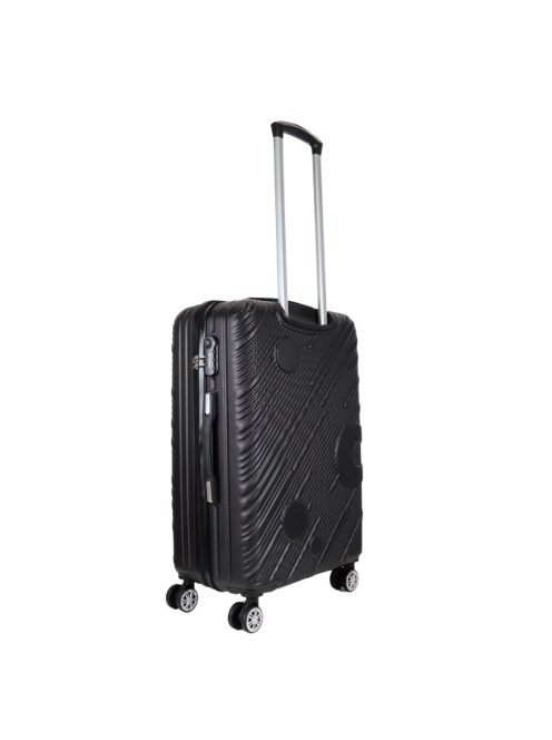 Benzi Granada fekete 4 kerekű közepes bőrönd