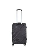 Benzi Granada fekete 4 kerekű közepes bőrönd