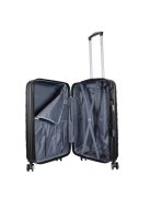 Benzi Granada fekete 4 kerekű közepes bőrönd