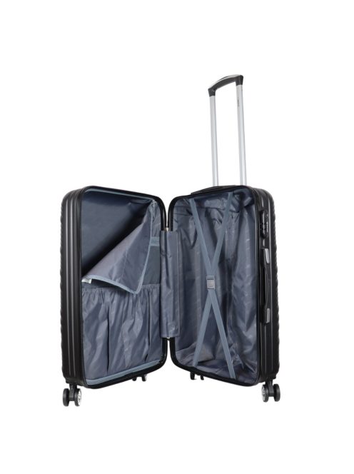 Benzi Granada fekete 4 kerekű közepes bőrönd