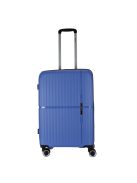 Benzi Bilbao kék 4 kerekű közepes bőrönd